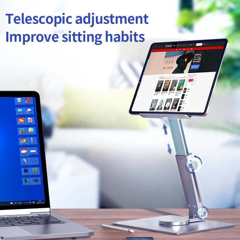 Tablet Stand Manufacturer - OEM/ODM H06 Android Universal 360 Degrees Rotate Floor