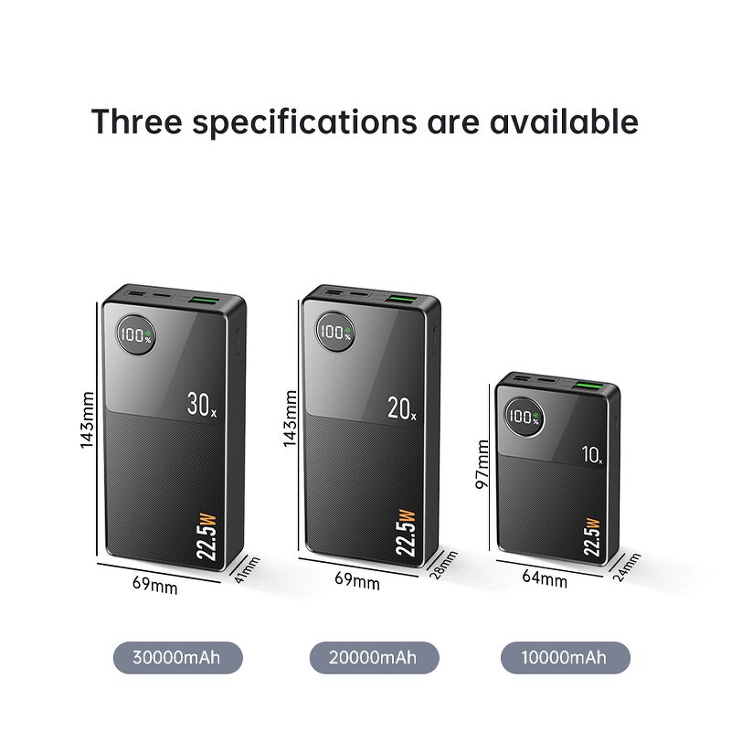 Power Bank Factory - OEM/ODM PD 20w Large Capacity 30000mAh 22.5W Fast Charge