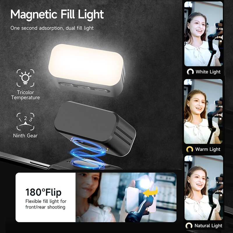 Gimbal Stabilizer Manufacturer - OEM/ODM M06 Built-in Rod AI Face Tracking 3-Axis