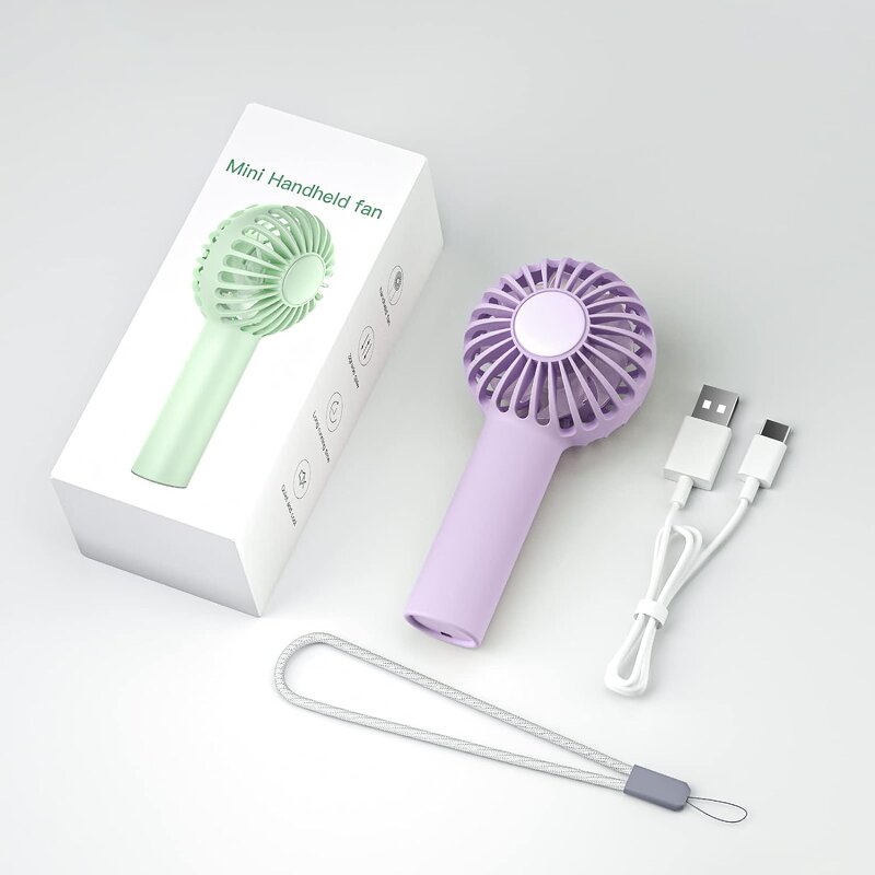 Handheld Fan Factory - OEM/ODM DC03 1200MAH Air-cooled USB Charging Adjustable 3-speed