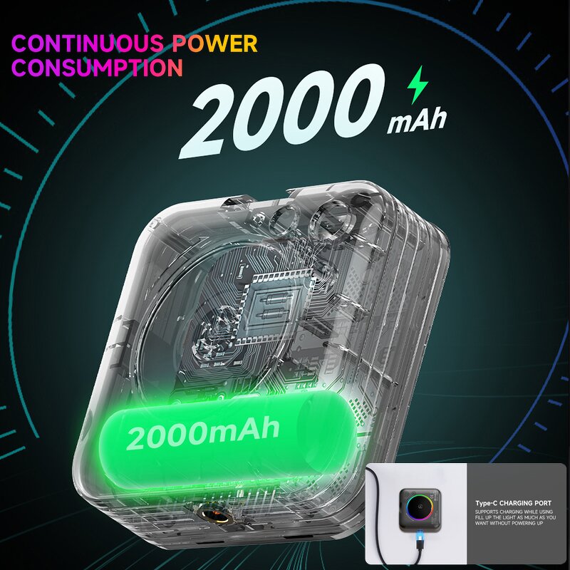 Pocket Light Manufacturer - OEM/ODM D12s Portable Mini RGB 2000mAh Rechargeable