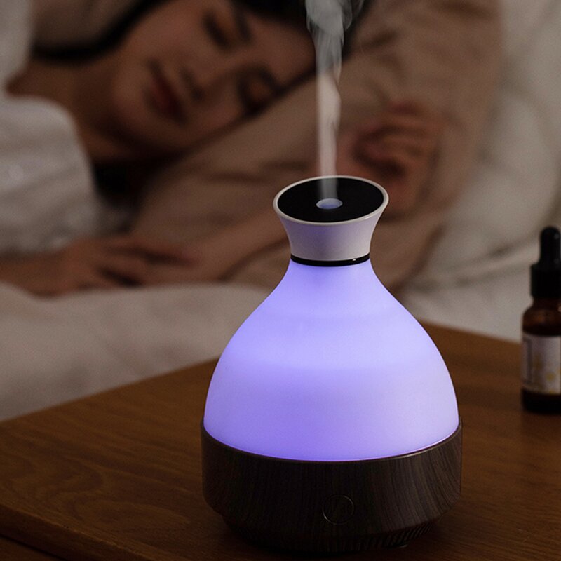Aroma Diffuser Manufacturer - OEM/ODM Retro Electric Essential Oil Wood Grain Humidifier