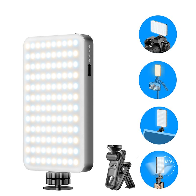 Pocket Fill Light Manufacturer - OEM/ODM D10 Ultra-thin Portable RGB 3 Color Temperature