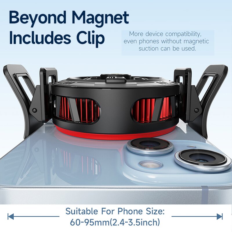 Mobile Phone Cooler Manufacturer - OEM/ODM 2025 New S01 Semiconductor Magnetic RGB Fan