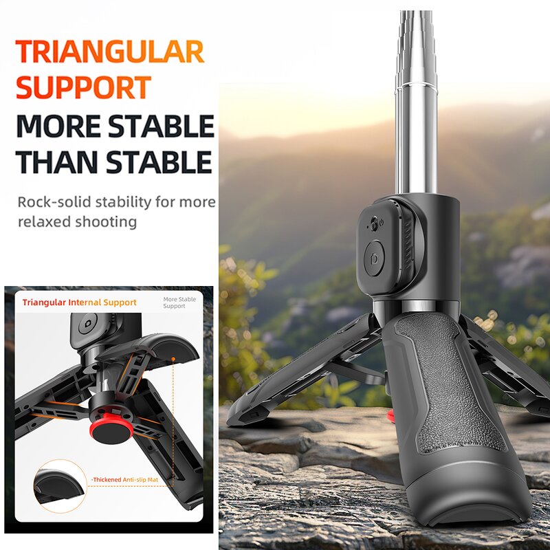 Selfie Stick Factory - OEM/ODM TT22 Mini Auto Pop-up Stainless Steel Tripod