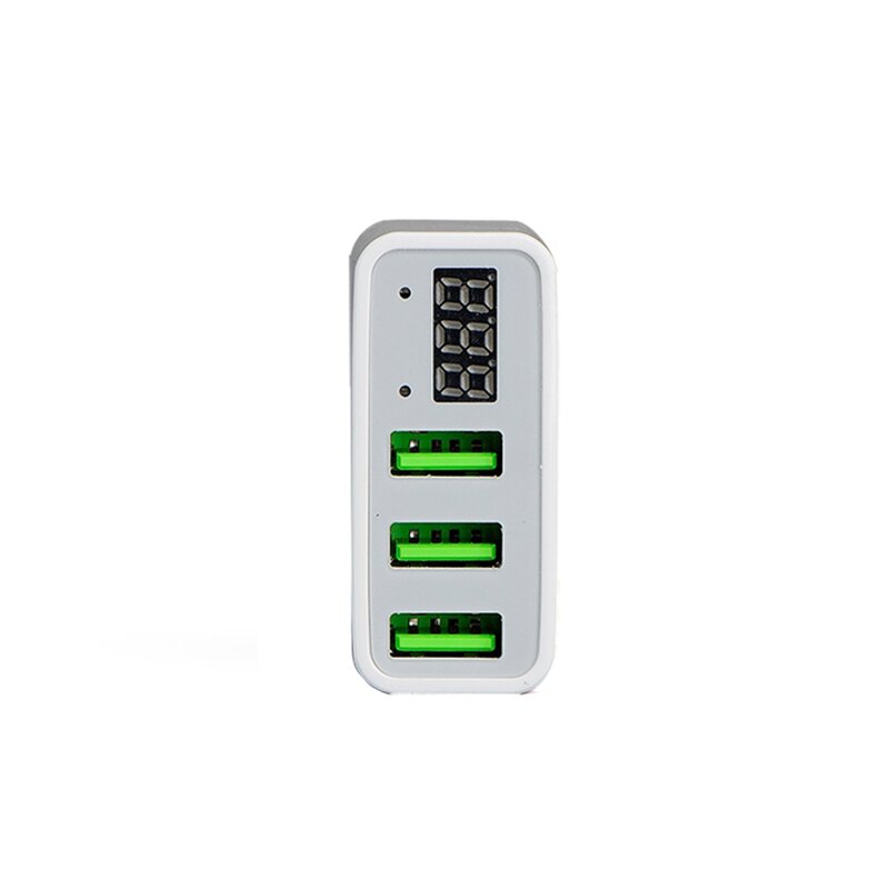 USB Charger Factory - OEM/ODM USB32 3 Port with Voltage Display 5V3A Fast Wall