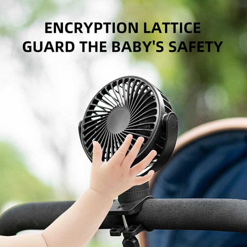 Desk Fan Manufacturer - OEM/ODM F1022 Stroller Rotary Fan Flexible Octopus Tripod