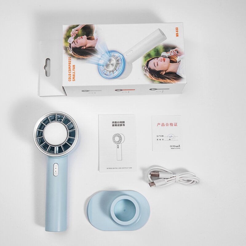 Handheld Cooling Fan Manufacturer - OEM/ODM with Base Refrigeration Semiconductor Portable