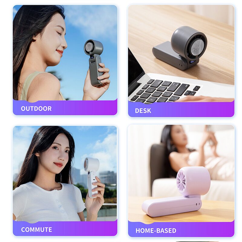 Handheld Fan Manufacturer - OEM/ODM New 650 High-speed Cold Compress Folding USB Charging