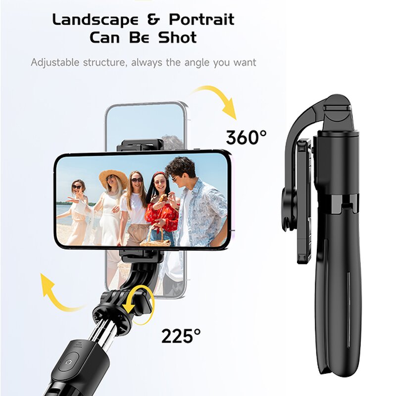 Selfie Stick Manufacturer - OEM/ODM L21 360 Degree Rotating Split Clamp 695mm