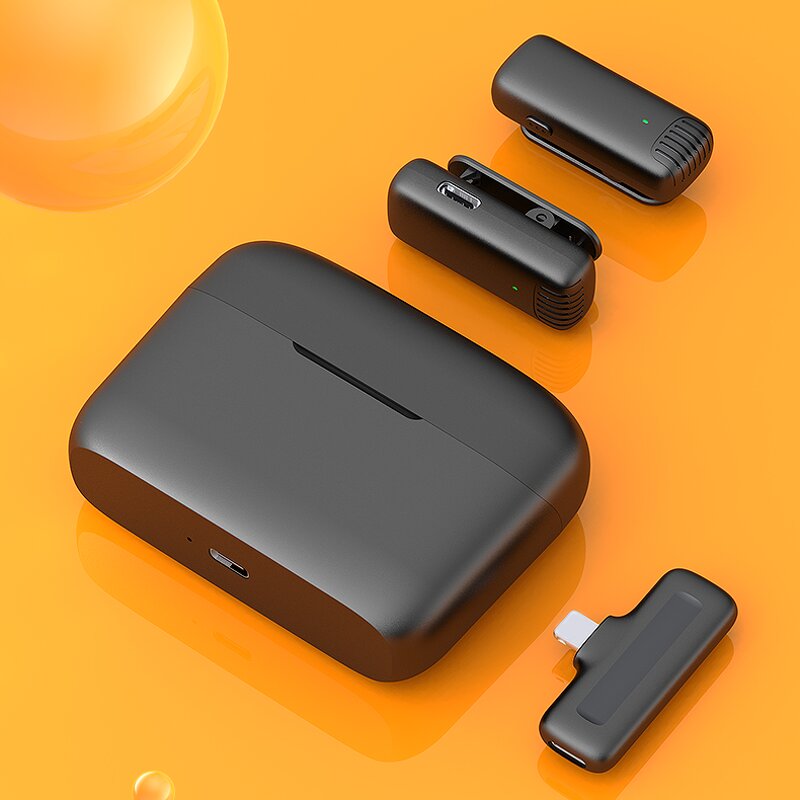 Wireless Microphone Factory - OEM/ODM Portable Mini Lavaliere Dual Tie Clip with Charging