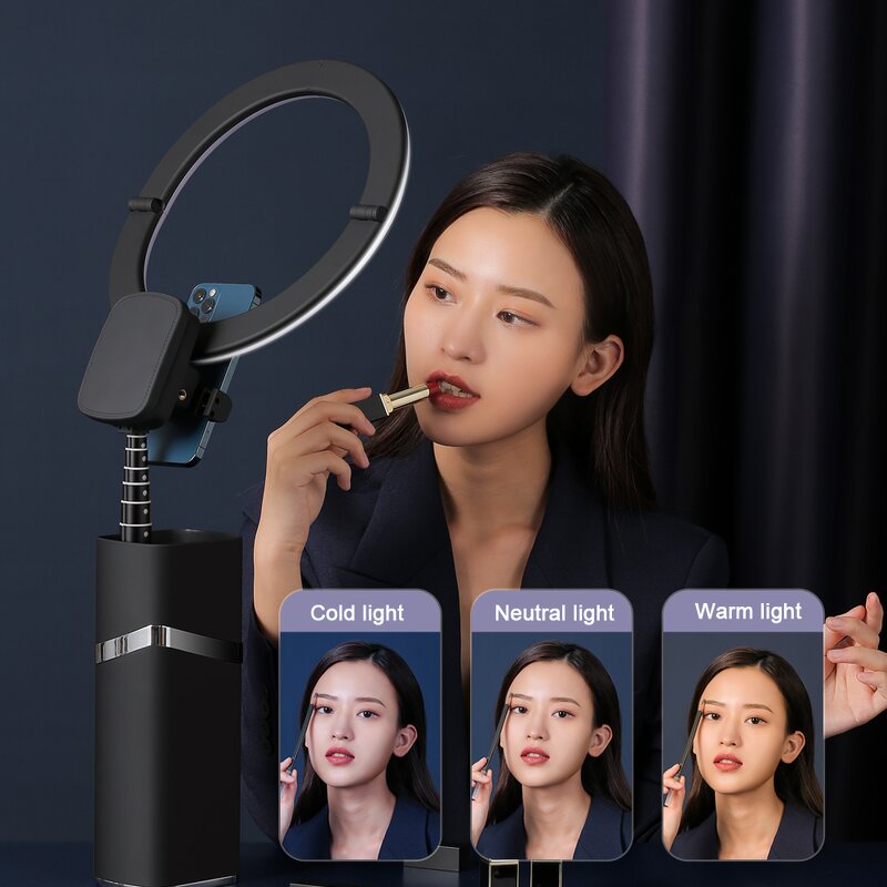 Ring Light Manufacturer - OEM/ODM 4000mAh Cordless 10 Inch Foldable Wireless Selfie