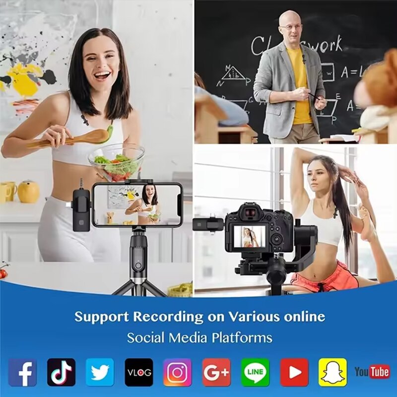 Wireless Microphone Manufacturer - OEM/ODM K15 3-in-1 Phone Lavalier for Live Broadcast