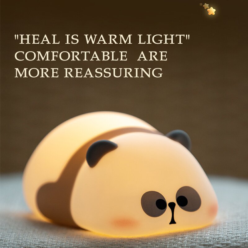 Night Light Factory - OEM/ODM MYCP2307 Cute Panda Sleep Light Rechargeable Atmosphere