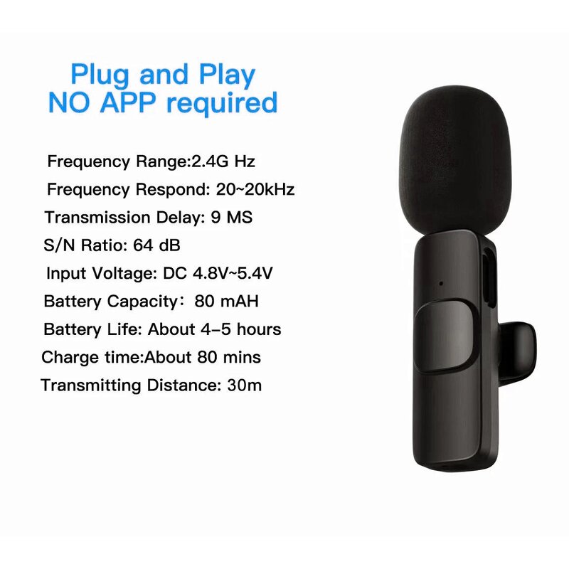 Wireless Microphone System Factory - OEM/ODM High Quality Professional Lapel Karaoke