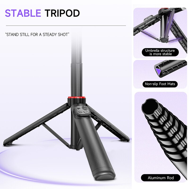 Gimbal Stabilizer Factory - OEM/ODM C22 AI Face Tracking Gimbal 1338mm Aluminum Rod