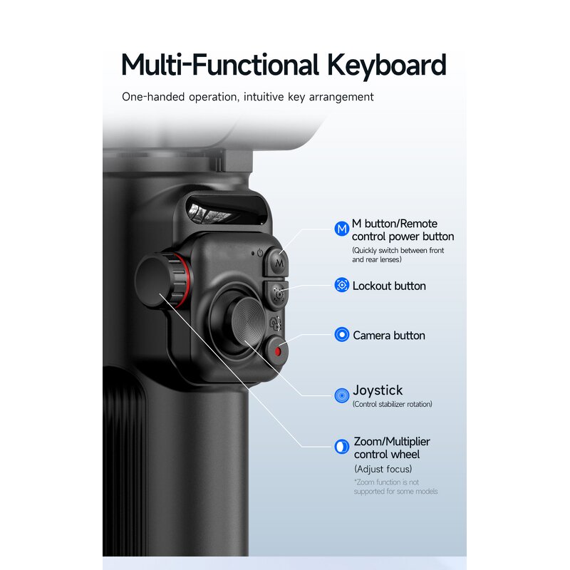Gimbal Stabilizer Manufacturer - OEM/ODM M02 Face Tracking Three-axis Separation Remote