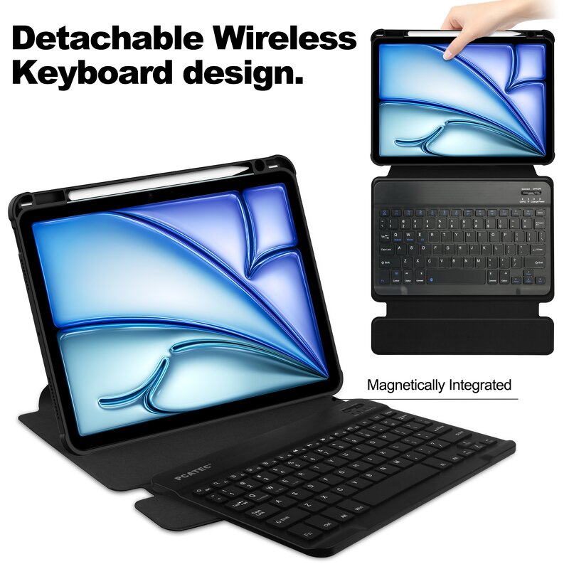 Rotating Keyboard Case Factory - OEM/ODM Transparent Acrylic for iPad Air 11 Keyboard