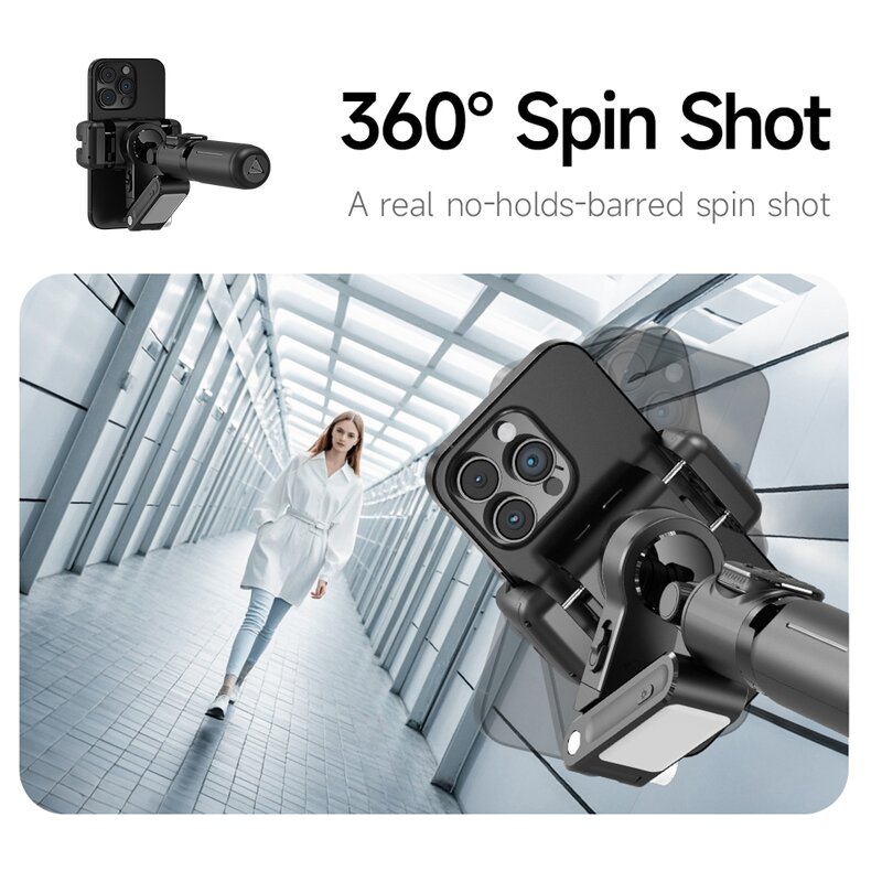 Gimbal Stabilizer Manufacturer - OEM/ODM Q19 AI Stabilizer Detachable Remote with Fill Light