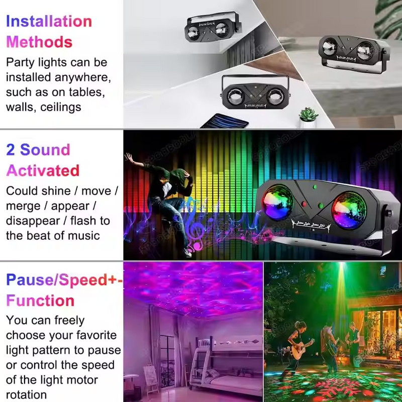 Party Light Factory - OEM/ODM EMS-38 3 in 1 Starry Sky Projector Laser DJ Lights