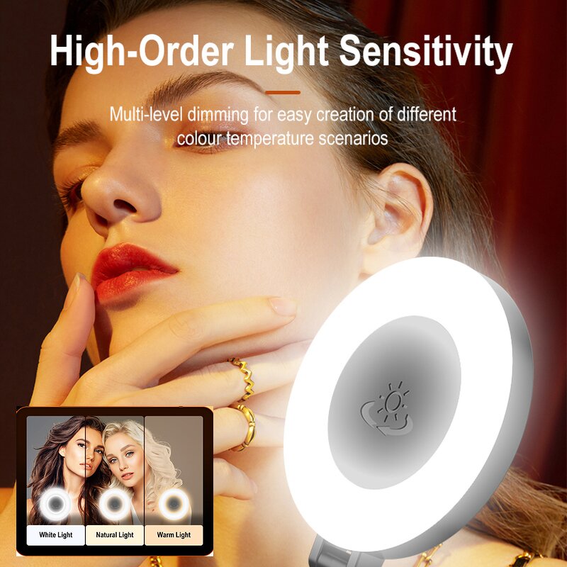 Selfie Fill Light Factory - OEM/ODM D07 Mini Three-color Temperature Camera Pocket Light