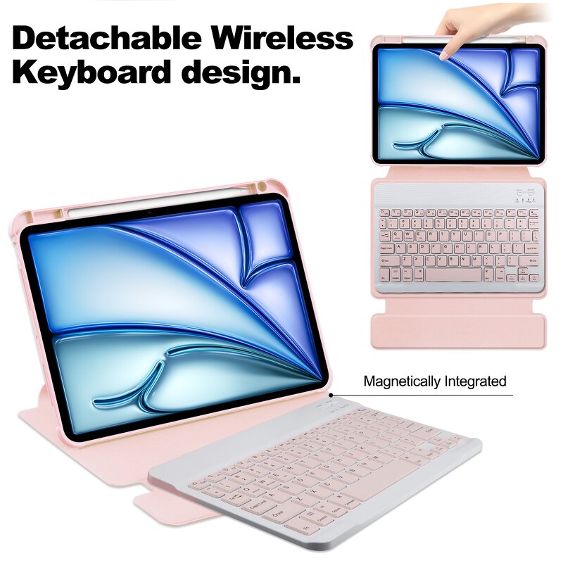 Rotating Keyboard Case Factory - OEM/ODM Transparent Acrylic for iPad Air 13 2025