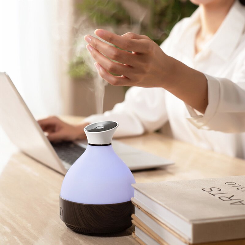 Aroma Diffuser Manufacturer - OEM/ODM Retro Electric Essential Oil Wood Grain Humidifier