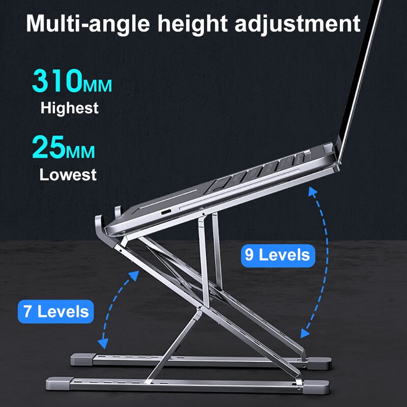 Laptop Stand Manufacturer - OEM/ODM New Arrivals Aluminum for Office Desk Adjustable