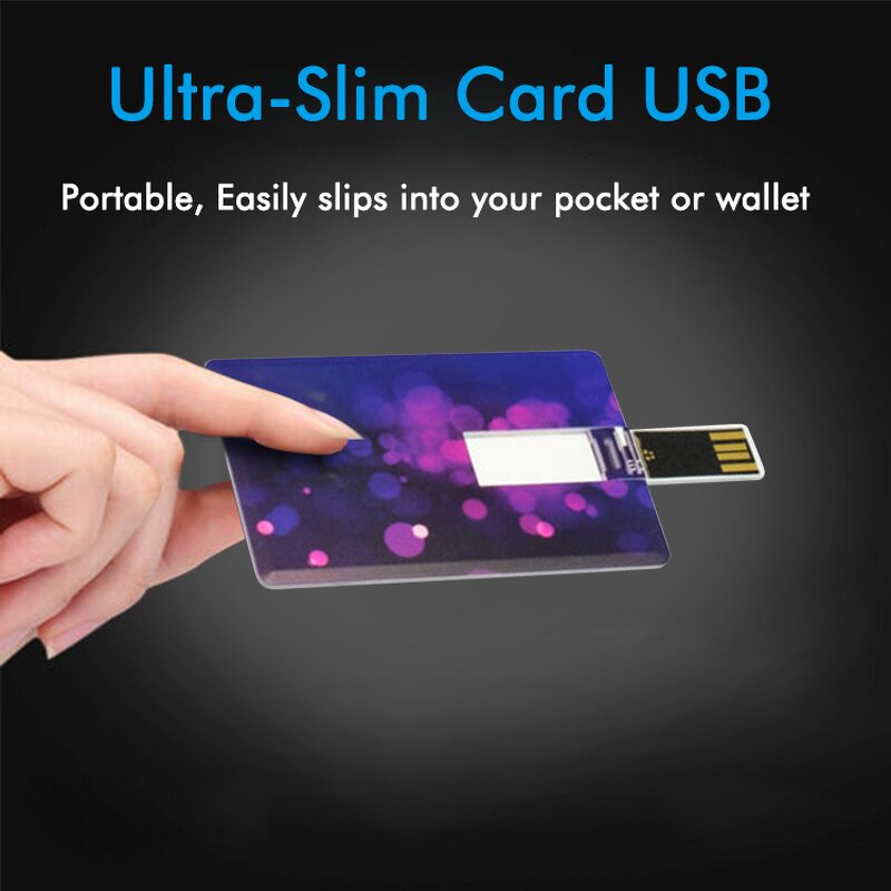 USB Flash Drive Factory - OEM/ODM Business Card 2.0 Full Color Printing 8GB Plastic