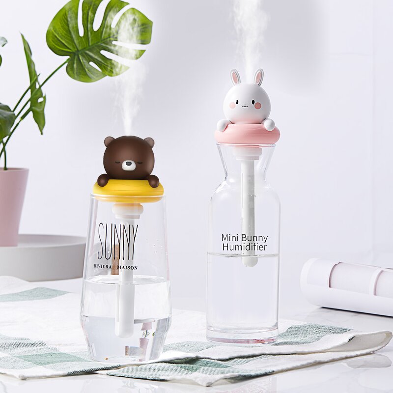 Aroma Diffuser Factory - OEM/ODM Cartoon Bear Portable Car Usb Mini Nano Mist Humidifier