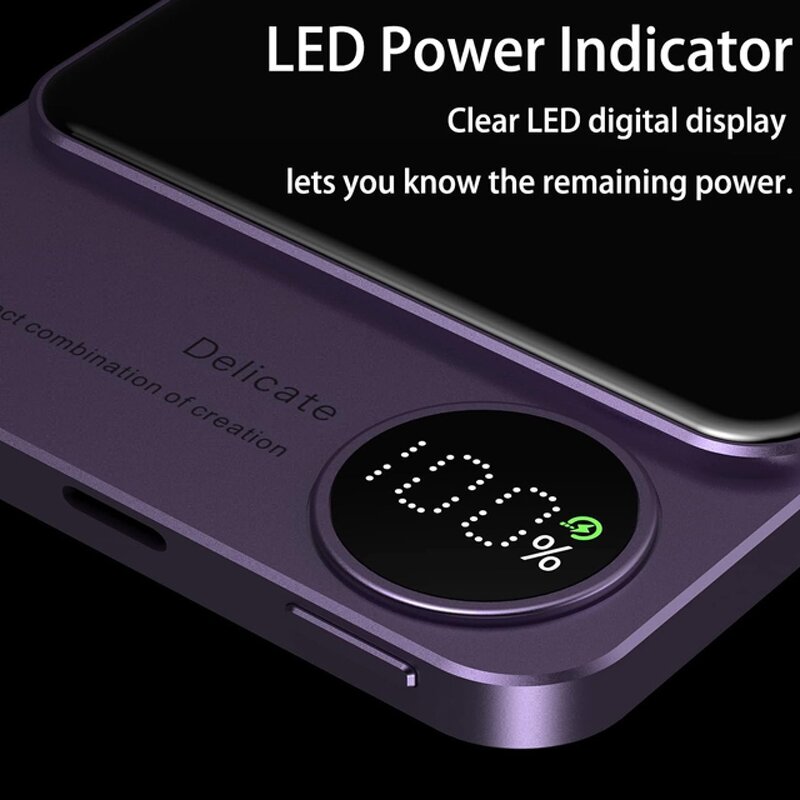 Wireless Power Bank Manufacturer - OEM/ODM Q9 Creative Ultra Thin Magnetic Mini 5000mAh