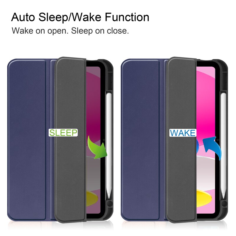 Shockproof Tablet Case Factory - OEM/ODM Tri-fold Caster for iPad 10 2022 10.9"