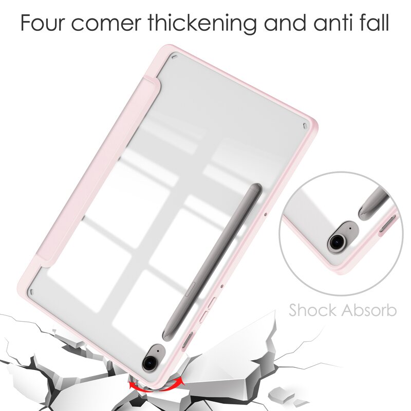 Acrylic Tablet Case Manufacturer - OEM/ODM Transparent Pen Slot for Samsung Tab S10 FE