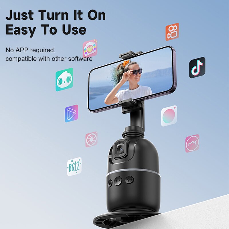 Gimbal Selfie Stick Factory - OEM/ODM 360 Degree Face Recognition Tracking with Tripod