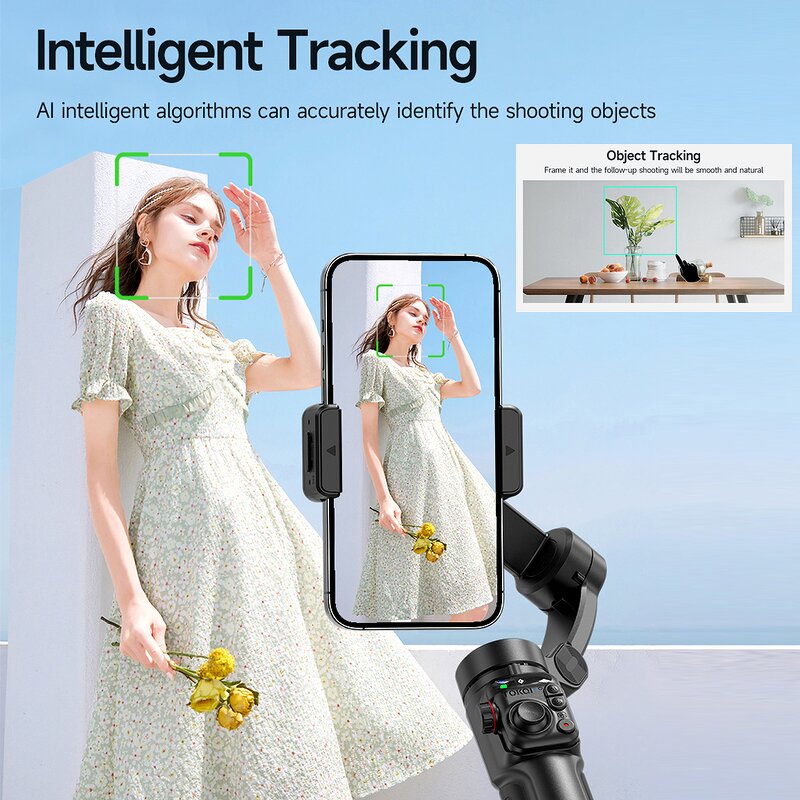 Gimbal Stabilizer Factory - OEM/ODM M05 Face Tracking Three-Axis Built-in Telescopic