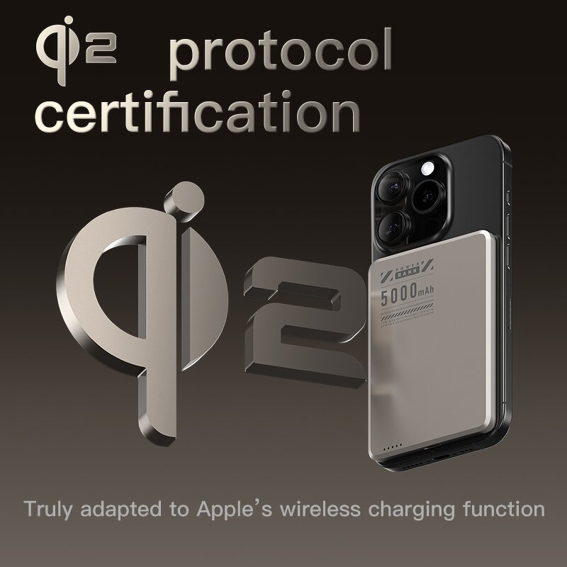 Wireless Power Bank Manufacturer - OEM/ODM X6 2-in-1 Ultra-thin 15W Magnetic 5000mAh