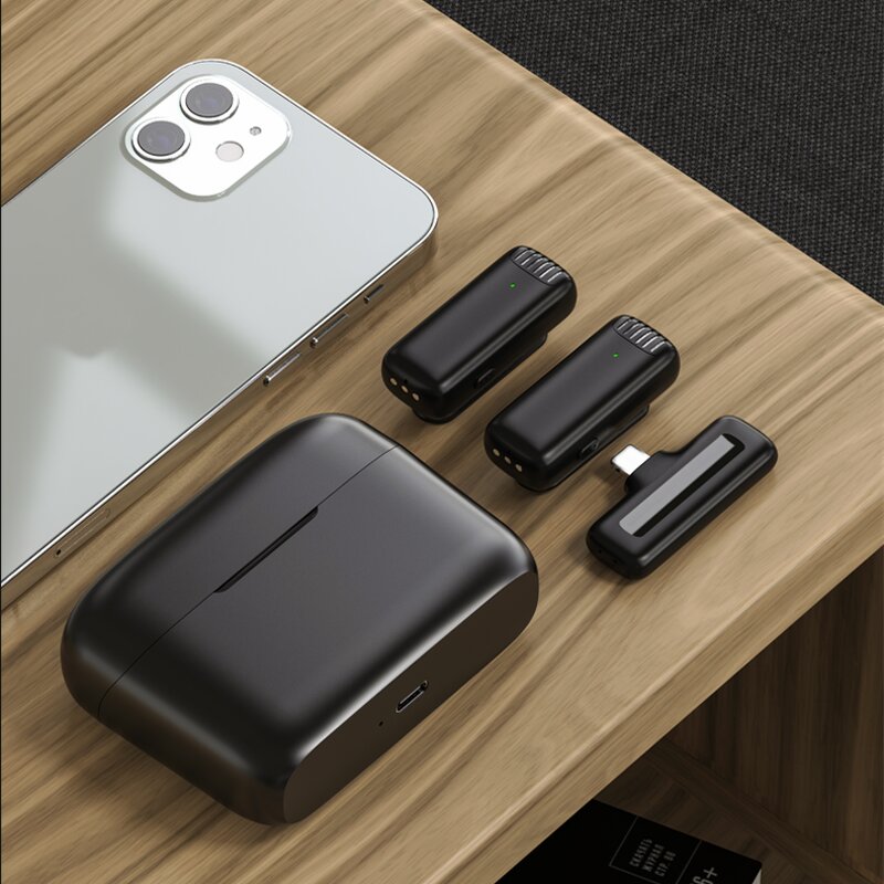 Wireless Microphone Factory - OEM/ODM Portable Mini Lavaliere Dual Tie Clip with Charging