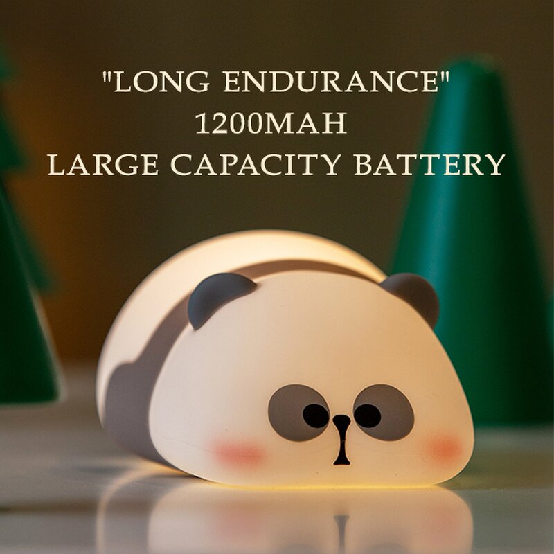 Night Light Factory - OEM/ODM MYCP2307 Cute Panda Sleep Light Rechargeable Atmosphere
