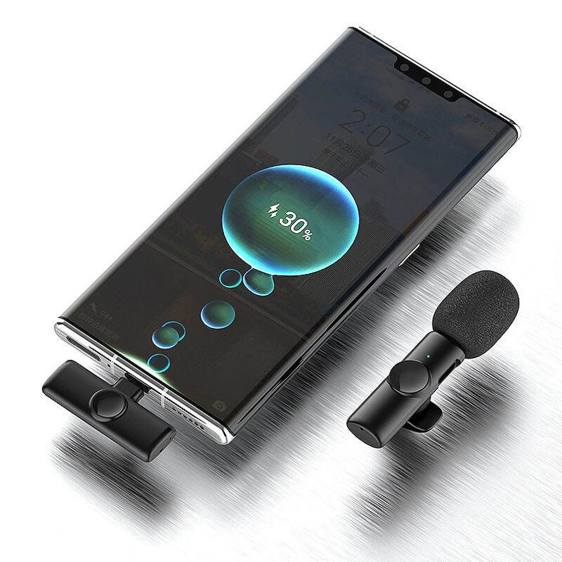 Wireless Microphone Factory - OEM/ODM K11 Dual Tie Clip Type C Lavalier for Android