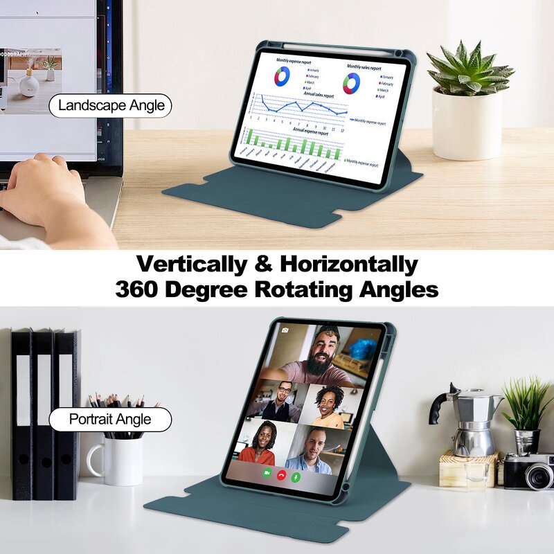 Rotating Tablet Case Manufacturer - OEM/ODM Transparent Acrylic for iPad Air 13 2025