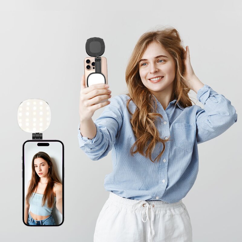 Selfie Fill Light Manufacturer - OEM/ODM F680 360-degree Rotating Foldable Magnetic