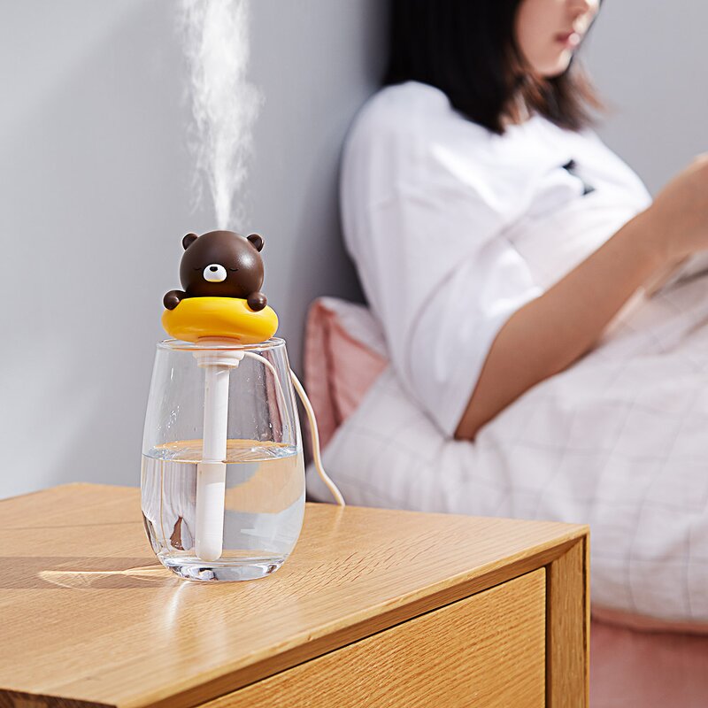 Aroma Diffuser Factory - OEM/ODM Cartoon Bear Portable Car Usb Mini Nano Mist Humidifier