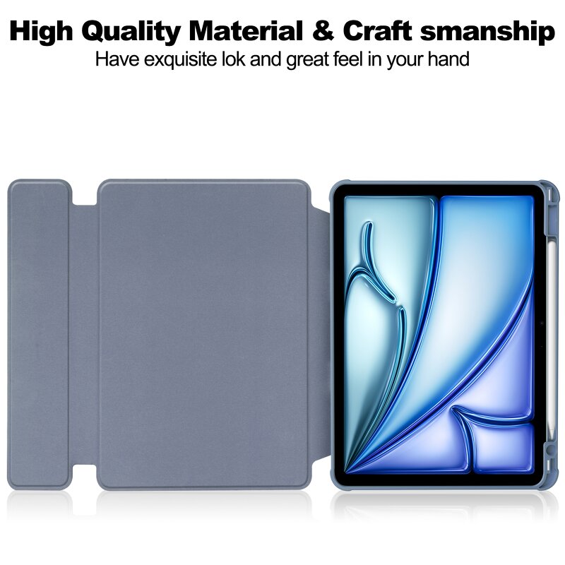 Rotating Tablet Case Manufacturer - OEM/ODM Transparent 360 Acrylic for iPad Air 11