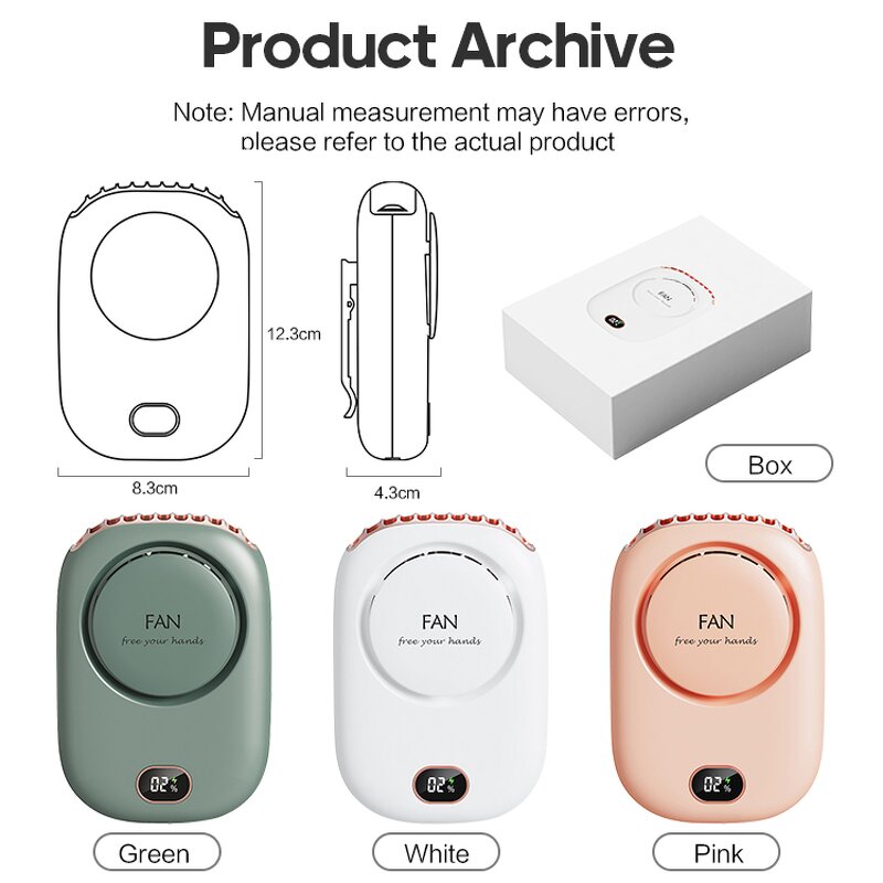 Neck Fan Manufacturer - OEM/ODM Personal Fan with Cord Portable Handheld Mini Electric