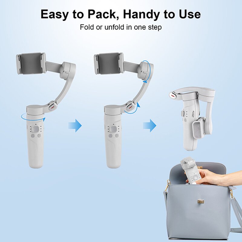 Gimbal Stabilizer Factory - OEM/ODM M1 3-axis Face Tracking Gesture Control with Tripod