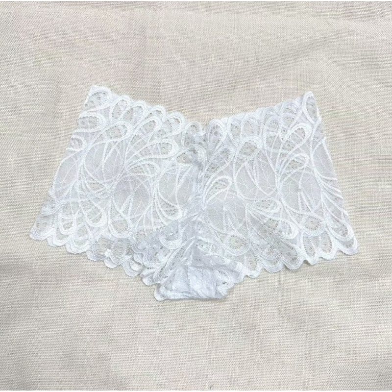 Panties Factory - OEM 2025 Women's High-Waisted Lace Sexy Mesh Cross-Border Seamless Cut Breathable