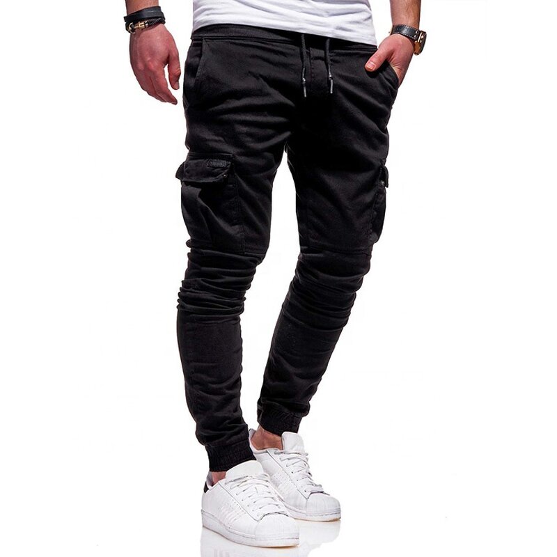 Overalls Factory - OEM Factory Price Overalls Straight Slim Fit Solid Color Sweat Casual Trousers