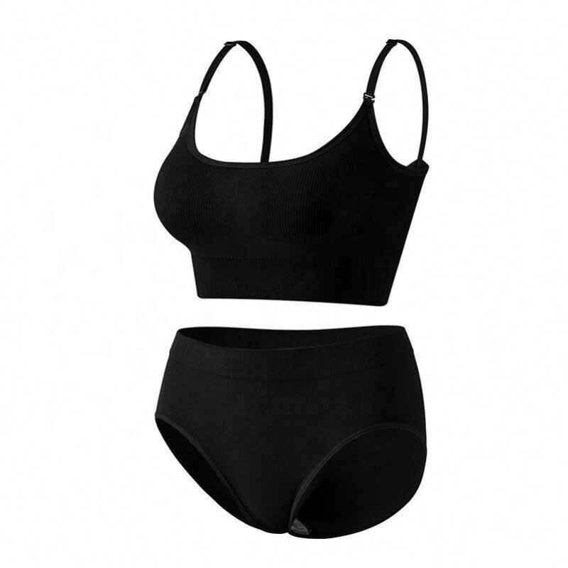 Yoga Set Factory - OEM New Trend Ruizi Gather No Underwire Large Size Yoga Suspender Beautiful Vest Briefs