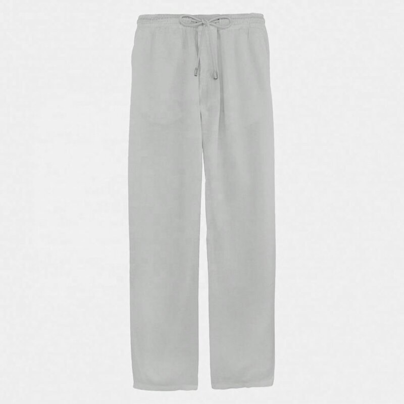 Cotton Hemp Pants Manufacturer - OEM Factory Price Hot Selling Men Casual Cotton Hemp Pants Simple Andsolid Color Trousers