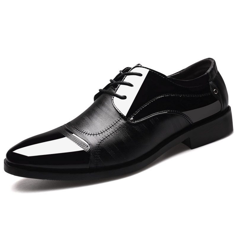 Leather Shoes Factory - OEM Men's Fashionable Business and Wedding Large Size Spring New